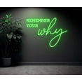 thumbnail image 4 of Glowneon Remember Your Why Neon Sign, Quote Home Wall Art Decor, 4 of 4