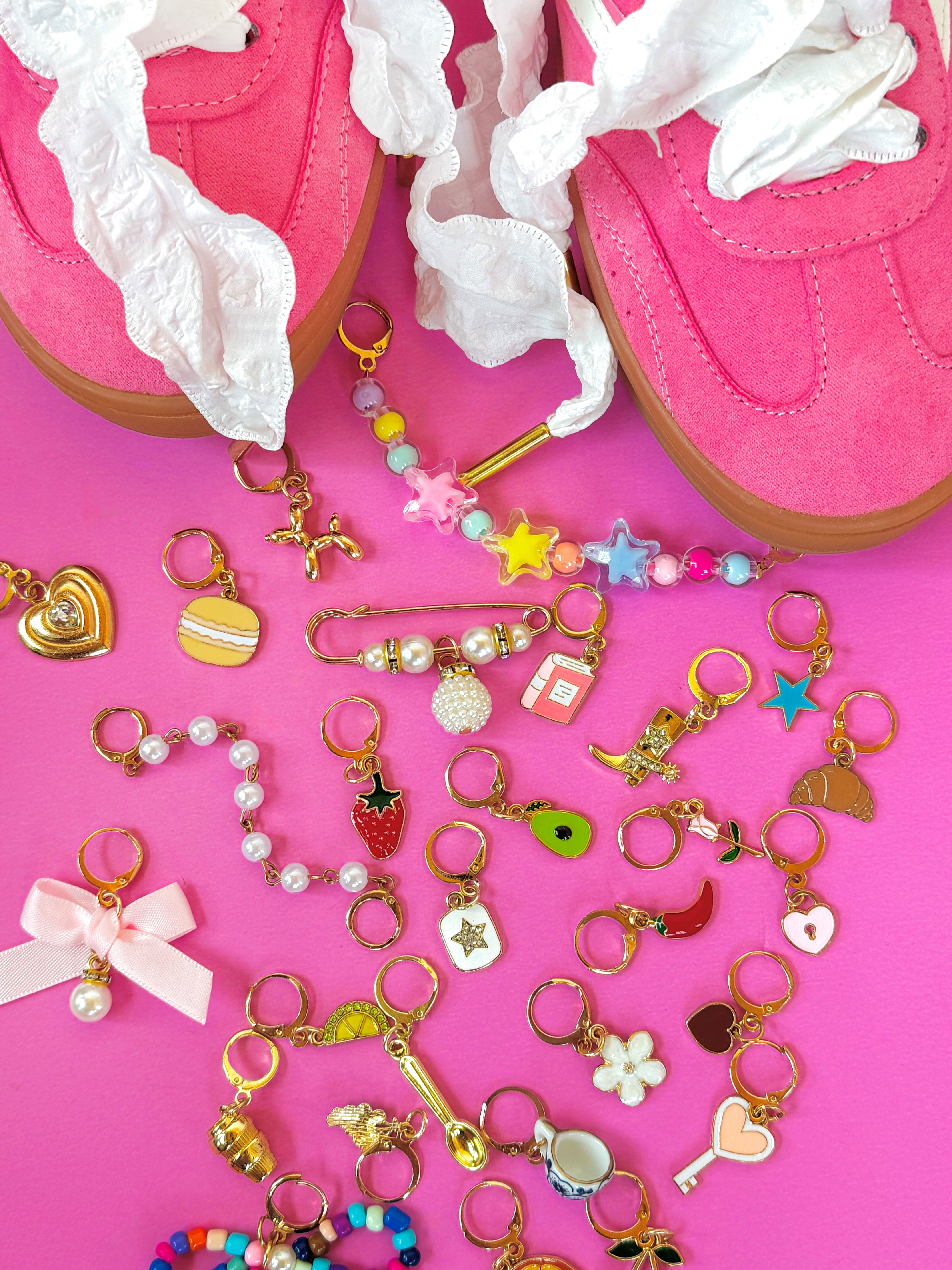 Packed Party Key To My Heart Shoe Charm Set (3 Piece)