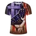 thumbnail image 2 of Camisetas Casuales Impresas de Manga Corta en el Patrón de Rayas, Camisetas Ligeras de Algodón a Rayas para Hombres, 2 of 5