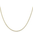 thumbnail image 2 of 14k Solid Yellow Gold 1.05mm Sparkle-Cut Cable Chain Necklace 22 Inch Chain Necklace for Women and Men, 2 of 2