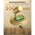 thumbnail image 2 of Proyector LED EZVALO Wireless con batería de 5500 mAh, color dorado, 2 of 9