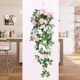 thumbnail image 1 of Fiudx Ofertas relámpago Guirnalda de flores de 3,11 pies con guirnalda de flores falsas, enredaderas florales para decoración de caminos de mesa de bodas, fiestas en el hogar, enredaderas de flores a, 1 of 6