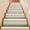 Pink, variant on Brown and Blue Gradient Stair Treads Non Slip for Steps Minimalist Navy Blue Ombre Modern 7 Pcs Reusable Adhesive Stair Runner Mats for Dogs Elders Carpet Treads Rugs for Staircase 8x30 In