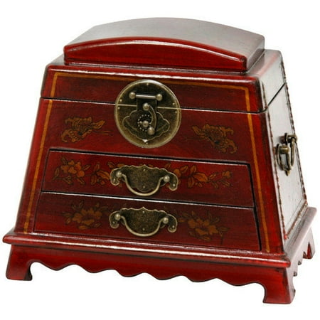 Oriental Furniture Rounded Jewelry Box