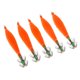 thumbnail image 1 of 5 Piezas de Señuelos de Pulpo Luminoso Macarena Cebos Artificiales Naranja, 1 of 7