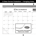 thumbnail image 5 of Ensight Desks Calendar 2024 - Thick Paper, Clear Protectors - Notes Section & Holidays-Black & White, 5 of 6