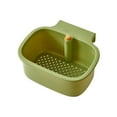 thumbnail image 2 of 2025 New Faucet Hanging Strainer, Press Automatic Dumping Kitchen Draining Basket, Adjustable Corner Sinks Food Catcher Press Dumping Corner Filter Baskets, for Home, Kitchen (Green), 2 of 6