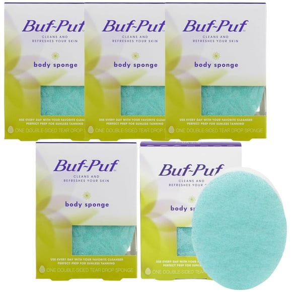 Esponja corporal Buf-Puf desarrollada por dermatólogos, 5 unidades