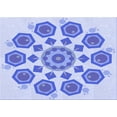 thumbnail image 1 of Ahgly Company Machine Washable Indoor Rectangle Transitional Heavenly Blue Area Rugs, 5' x 7', 1 of 7