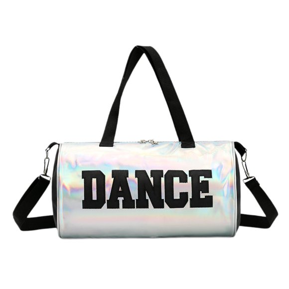 ziyahi Dance Bag Gym Bag Travel Bag Gift Dancing for Gymnastics Day Children’S Silver 18.5x32cm