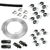 Aluminum Fuel Line Installation Kit, -6AN Anodized Black Fittings