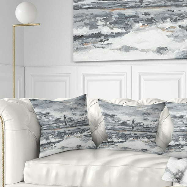 Design Art Designart Running Horse Through Water Abstract Throw Pillow Walmart Com Walmart Com