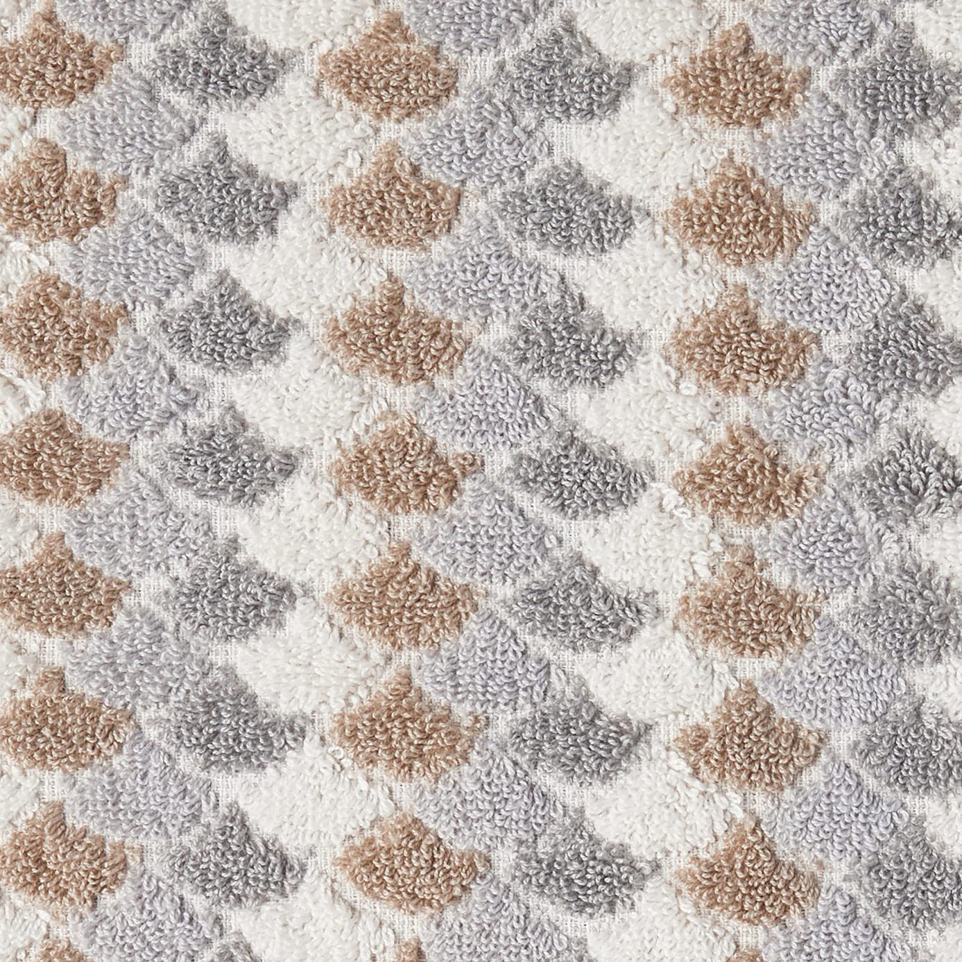 Violet Linen Hand Towels Set of 2, Mirage Pattern, 100% Terry Plush 600 GSM Cotton Super Soft Highly Absorbent Jacquard Fashion Towel, Premium Hotel & Spa Quality, 20" X 30" , Taupe, Hand Towels
