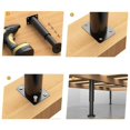 thumbnail image 3 of ZHAOCHENG 4 patas de cama ajustables de 180-300 mm para muebles de baño, patas ajustables para muebles, patas redondas de metal para cama., 3 of 5