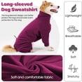 thumbnail image 6 of HQREA Pullover Dog Sweater with Leash Hole High Collar Cold Weather Large Dogs Vest, 6 of 6