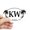 White, variant on CafePress - KW Logo - Sticker (Oval)