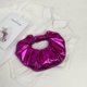 thumbnail image 2 of Bolsos Con Asa Superior Bolsos con asa superior para mujer Bolsos de embrague de fiesta de cuero PU brillante plisado (rojo rosa) Sywqhk Para Estrenar, 2 of 8