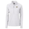 thumbnail image 2 of Women's Cutter & Buck White Vanderbilt Commodores Vault DryTec Adapt Eco Knit Stretch Recycled Raglan Half-Zip Top, 2 of 3