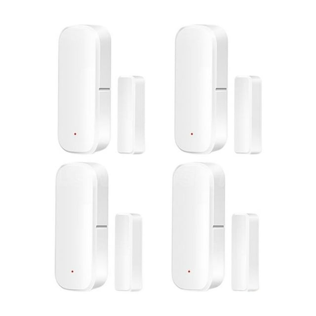 Détecteur de Porte et Fenêtre Intelligent Tuya Smart ZigBee, Maison Intelligente, Sans Fil, Ouverture et Fermeture de Porte, Alarme à Distance via Application, Compatible avec Alexa