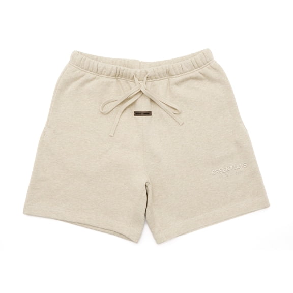 Fear of God Men's Essentials Classic Fleece Sweatshort (FW25) Heather Stone, from StockX