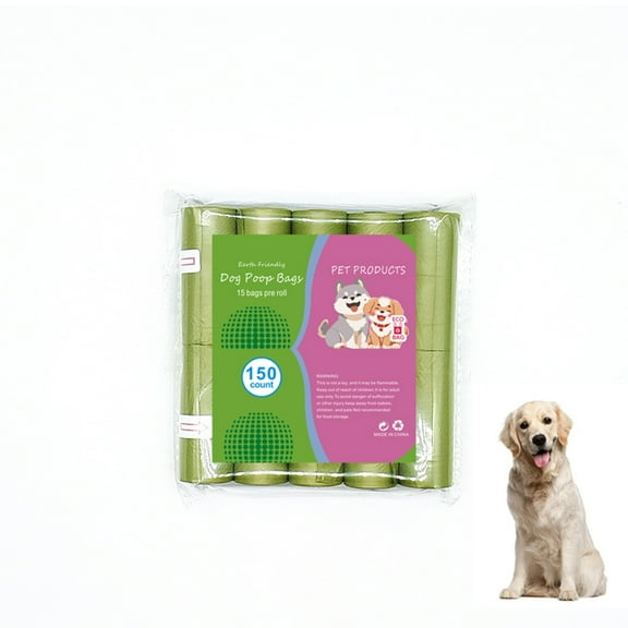 XIMUX Dog Poop Bags - 150 Count, Guaranteed Leak Proof Waste Bags for Pets, Lavender Scented,Light Green