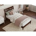 thumbnail image 3 of AFI Savannah Twin Solid Wood Low Profile Platform Bed, Walnut, 3 of 11