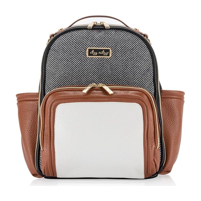 Mochila para pañales Itzy Ritzy Mini Plus Coffee & Cream
