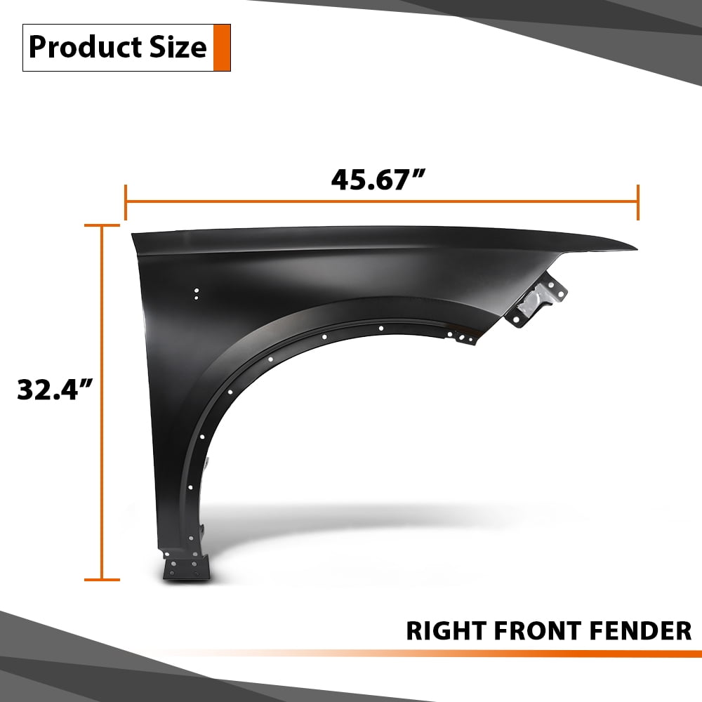 Fender Front Passenger Side 84596460 GM1241423 Fit For 2020-2025 Cadillac XT6