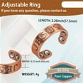 thumbnail image 3 of Wollet Pure Copper Magnetic Rings for Women, Christian Jewelry Rings with 4 Magnets, Jesus Rings, 3 of 8