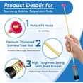 thumbnail image 5 of 2026 Upgraded DC97-16350U DC97-16350T Washer Suspension Rods for Samsung WA50R5200AW/US WA50R5400AV/US WA45T3200AW/A4 WA45N3050AW/A4 WA50R5400AW/US Washing Machine, Replace DC97-05280W DC97-16350S, 5 of 8
