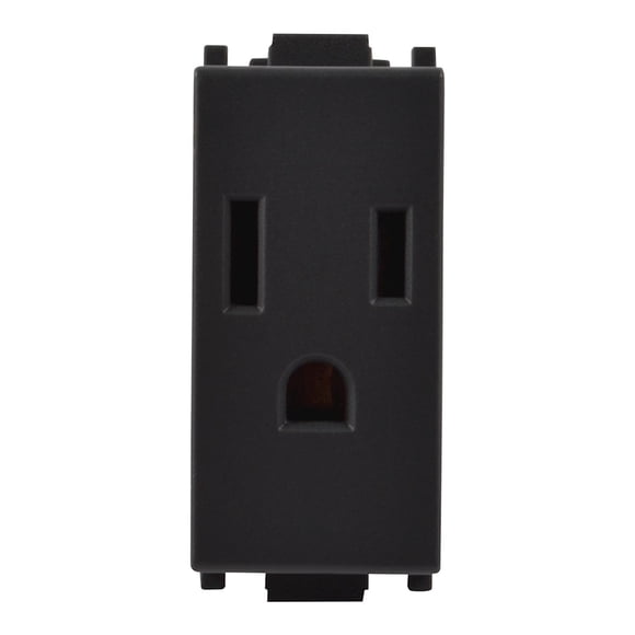Contacto Sencillo Alpha Estévez 127/250V 15A Negro 2.1X4.9X3