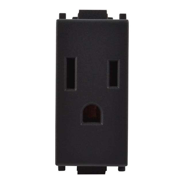 Contacto Sencillo Alpha Estévez 127/250V 15A Negro 2.1X4.9X3