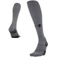 thumbnail image 2 of Under Armour Unisex Team Over the Calf Sock, 1 Pair 1270244 (Grey/Black, L), 2 of 3
