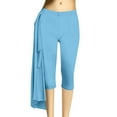 thumbnail image 3 of BLVB Capri Leggings for Women Fold over Gym Yoga Pants Stretch Casual Capris High Waisted Summer Outfits, 3 of 4