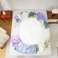 thumbnail image 4 of Manfei Garden Hydrangea Blossom Fitted Sheet Full, Cute Flower Bed Set, Pink Purple Green 3-Piece, 1 Fitted Sheet and 2 Pillowcases, 4 of 6