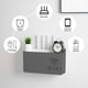 thumbnail image 5 of Caja de almacenamiento para router de pared | Instalación sin taladros | Organizador de plástico para módem wifi doméstico y cables | Opciones de color: blanco, negro, gris, rosa y azul, 5 of 6