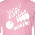 thumbnail image 4 of Inktastic This Kid Loves Bowling Long Sleeve Youth T-Shirt, 4 of 5
