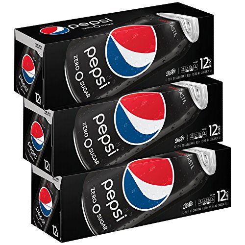 Pepsi Zero Sugar Soda, Fridge Pack Bundle, 12 fl oz, 36 Cans Walmart