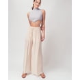 thumbnail image 5 of URBAN DAIZY Women's Wide Leg Pants Woven Pleated with Lining Palazzo High Waisted Elastic Waist Casual Lounge Trousers A64_1028 Khaki L, 5 of 7