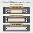 thumbnail image 4 of Matoen12 Refillable Magnetic Plastic Wrap Dispenser with Slide Cutter Cling Wrap Dispenser with Cutter Press Plastic Wrap Plastic Wrap Dispenser with Cutter, 4 of 7