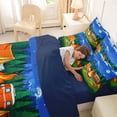 thumbnail image 5 of Catabedysis Night Camping 7-Piece Twin Bedding,Campfire Camper Print Bedding Comforter Set For Boys,Multicolor,Navy Blue Reversible, 5 of 7