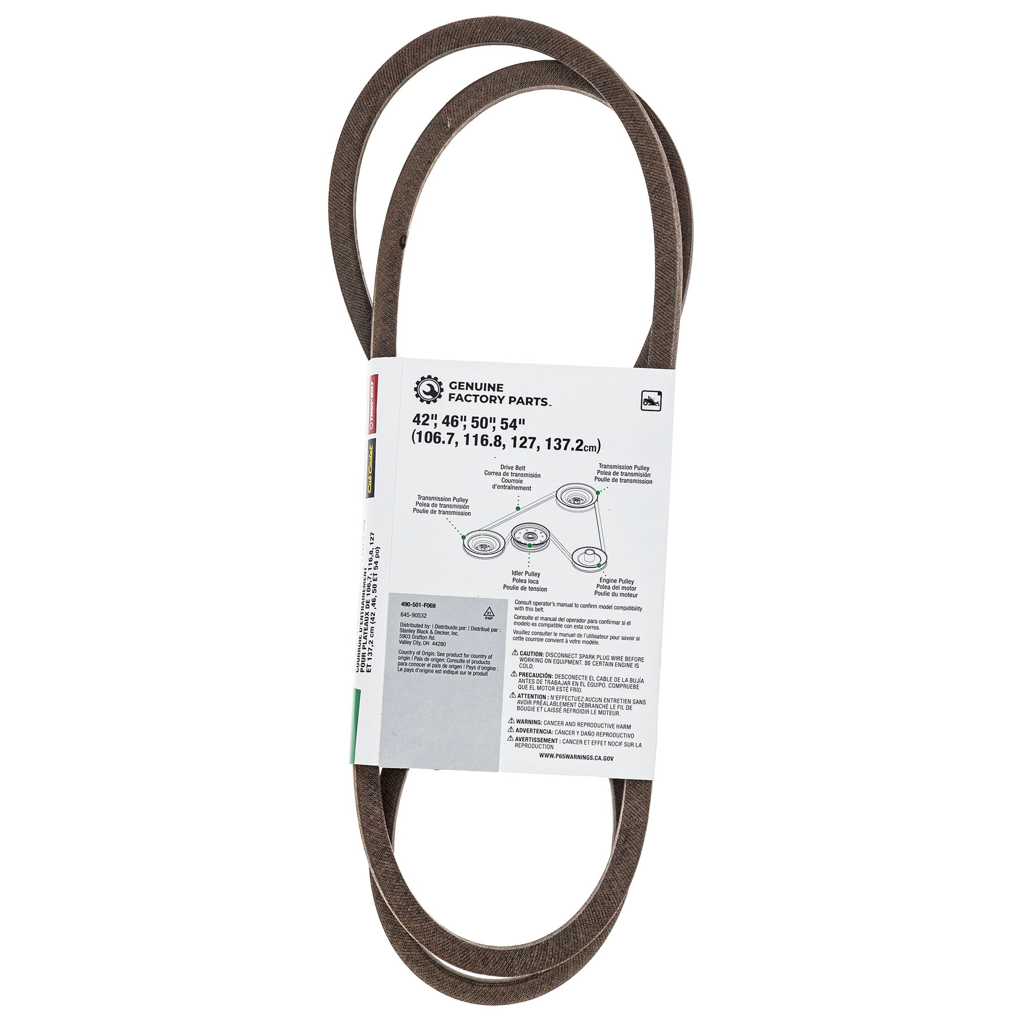 CUB CADET 490-501-F069 Transmission Drive Belt Z 50 154 42 ZTXS6