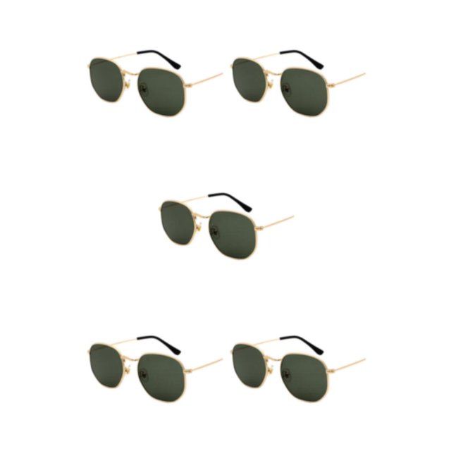 Sonducket Gafas de sol polarizadas con montura ligera para hombres y mujeres Materiales de protección UV de moda verde negruzco dorado Type2 NO2