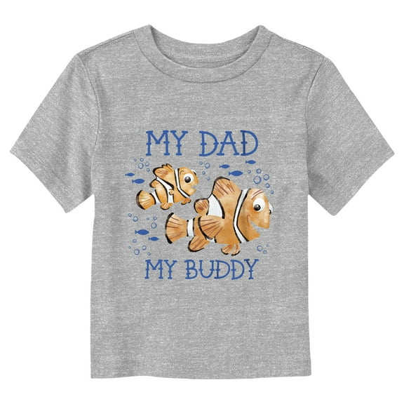 Toddler's Finding Nemo Marlin My Dad My Buddy Graphic Tee Athletic Heather 5T