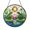 Stained Glass 9.84 Inch, variant on Frog Couple Pond Glass Suncatcher for Window Decor, Water Lily Floral Light Catcher Hanging Art, Cozy Cottage Nature Home Accent