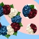 thumbnail image 5 of Corona de flores para el Día de los Caídos, cuatro de julio, coronas con hortensias, primavera y verano para la decoración de la pared de la puerta principal, interior, 4 de julio, la corona, 5 of 9