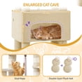 thumbnail image 2 of Cat Tree, 69.3‑Inch Tall Multi‑Level Cat Tower for Indoor Cats with 7 Sisal Scratching Posts, 3 Platforms and 2 Cat Caves, Suitable for Indoor Cats, Beige, 2 of 8