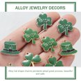 thumbnail image 3 of Shisuyan Pendant Green Silver 10Pcs 0.9In 0.7In 0.1In Diy Jewelry Making, 3 of 8
