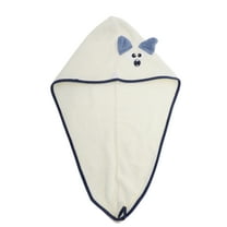 Unique Bargains 1 Pc Soft Cute Cartoon Pattern Hair Towel for Bathroom Hotel Coral Fleece Beige