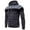Dark Gray, variant on Three-piece Hooded Zipper Sweatshirt Fashion Trend Sports Leisure Fleece Sweatshirt Hoodie For Men,Size S-2XL